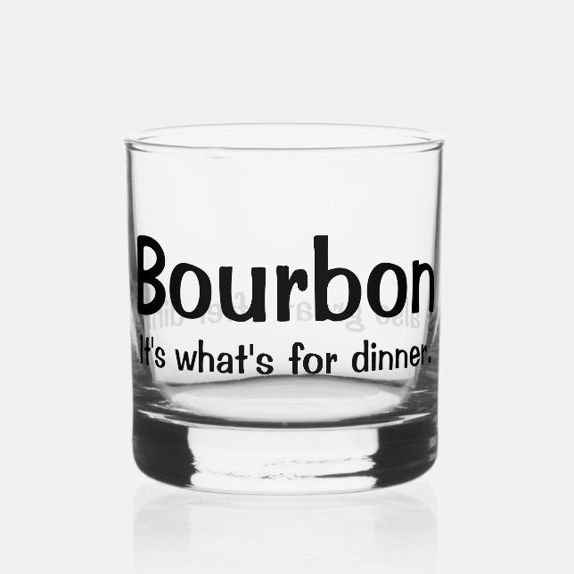 Bourbon ist köstlich whiskyglas (Vorderseite)