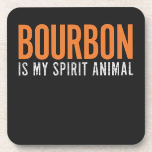 Bourbon ist mein spirituelles Tier, vintage, anpas Getränkeuntersetzer