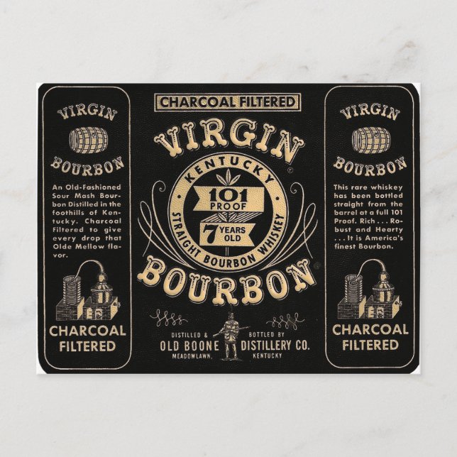 Bourbon kommerziell postkarte (Vorderseite)