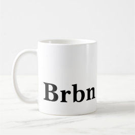 Bourbon-Liebhaber schwarz und weiß Kaffeetasse