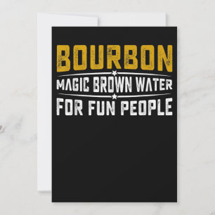 Bourbon Magic Brown Water Fun People - Whiskey Dankeskarte