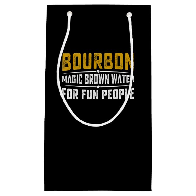 Bourbon Magic Brown Water Fun People - Whiskey Kleine Geschenktüte (Vorderseite)