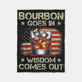 Bourbon Rein Wisdom Raus Whiskey USA-Flagge  Fleecedecke