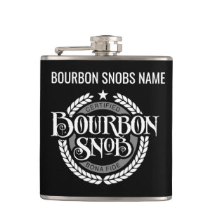 Bourbon Snob - lustiger Whiskeytrinker Flachmann