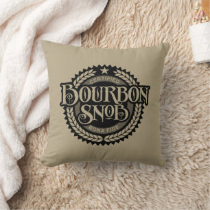 Bourbon Snob - lustiger Whiskeytrinker Kissen