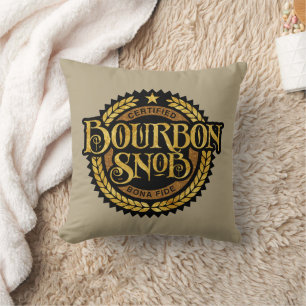 Bourbon Snob - lustiger Whiskeytrinker Kissen
