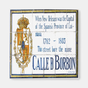 Bourbon-St.-Fliesen Magnet