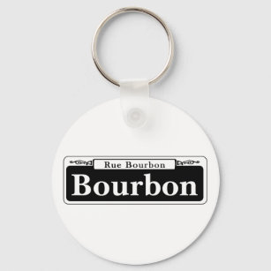 Bourbon St., New Orleans Street Sign Schlüsselanhänger