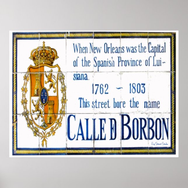 Bourbon St Tile Mural Poster (Vorne)