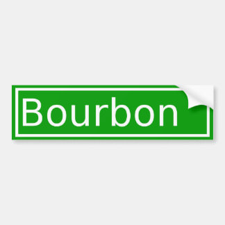 Bourbon-Straßen-Autoaufkleber Autoaufkleber
