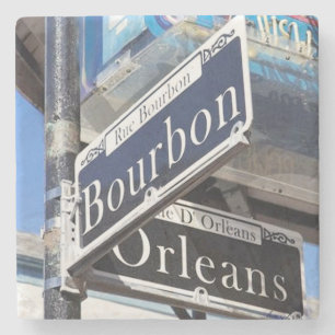 Bourbon-Straßen-Untersetzer, New Orleans Steinuntersetzer