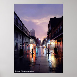 Bourbon Street, Auge des Hurrikans Zeta Poster