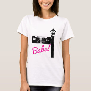 Bourbon Street Babe New Orleans Reisemotto T-Shirt