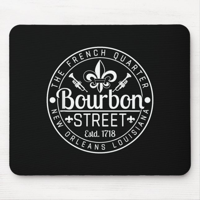 Bourbon Street French Quarter New Orleans Louisian Mousepad (Vorne)