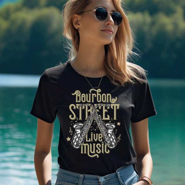 Bourbon Street Live Music T - Shirt (Von Creator hochgeladen)