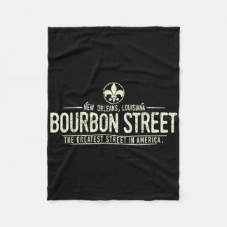 Bourbon Street New Orleans Louisiana abgenutzt Fleecedecke