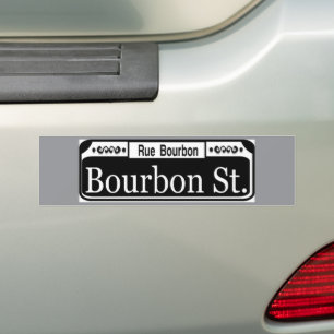 Bourbon Street Sign Autoaufkleber