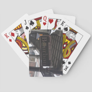 Bourbon Street Sign Playing Cards Spielkarten