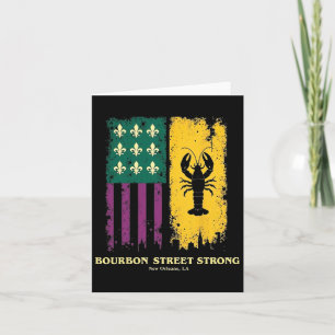 Bourbon Street Strong New Orleans Prix Crawfish m Karte