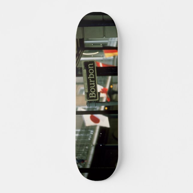 Bourbon Street Unterschreiben in New Orleans Skateboard (Vorne)