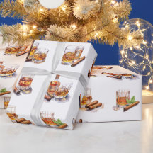 Bourbon Theme Wrapping Papier Bachelor Geschenk