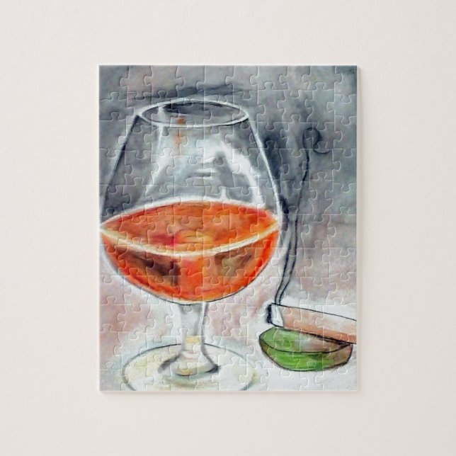 Bourbon und Rauch Puzzle (Vertikal)