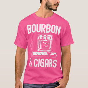 Bourbon und Zigarre das Bourbon Lover Zigarre und T-Shirt