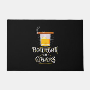 Bourbon und Zigarren Fußmatte