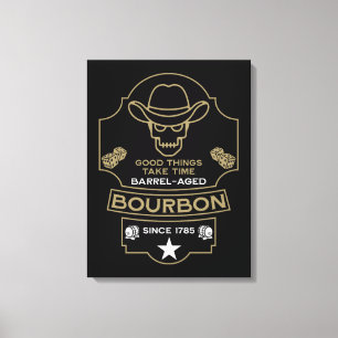 Bourbon Whiskey Art Leinwanddruck