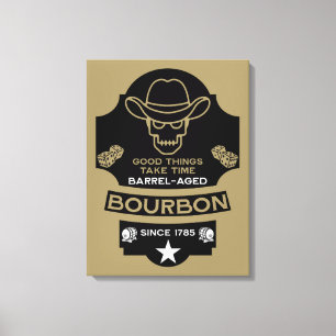Bourbon Whiskey Art Leinwanddruck