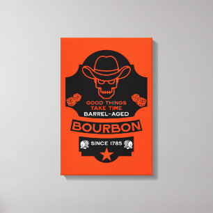 Bourbon Whiskey Art Leinwanddruck