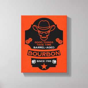 Bourbon Whiskey Art Leinwanddruck