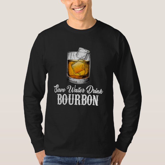 Bourbon Whiskey Drinking  Adults Men Women T-Shirt (Vorderseite)