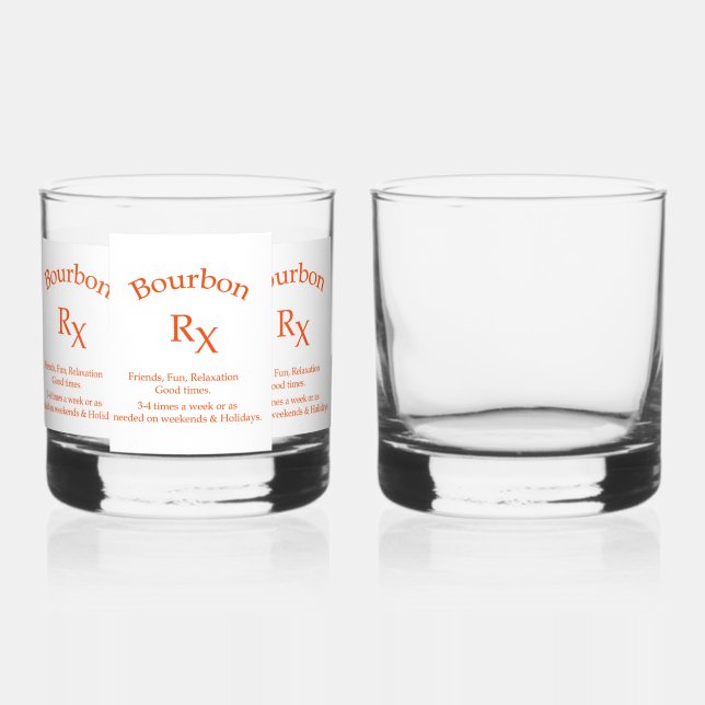 Bourbon Whiskyglas (Vorderseite)