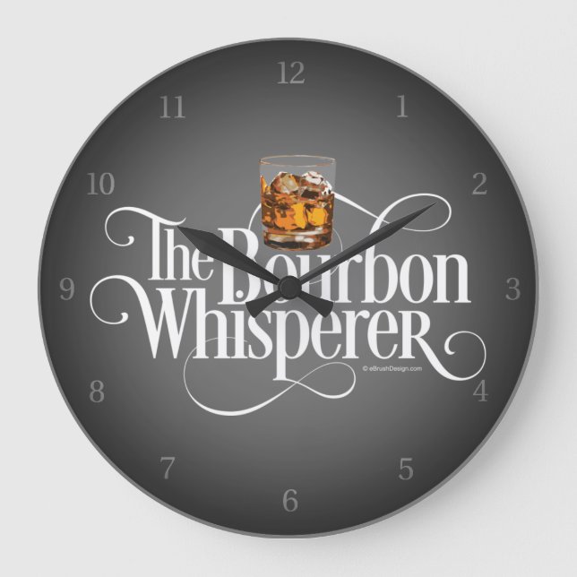 Bourbon Whispere große Uhr (Vorderseite)