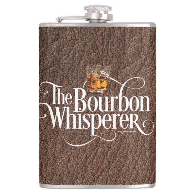 Bourbon Whisperer Flask Flachmann (Vorderseite)