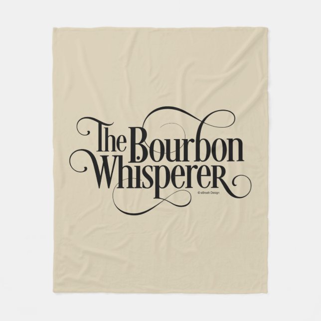 Bourbon Whisperer Fleecedecke (Vorderseite)