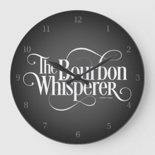 Bourbon Whisperer Große Wanduhr