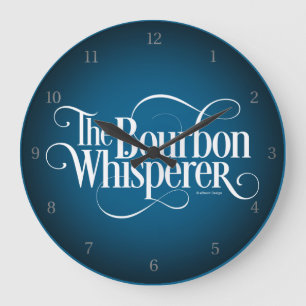 Bourbon Whisperer Große Wanduhr