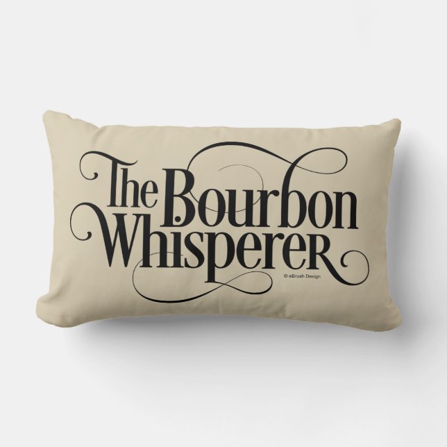 Bourbon Whisperer Lumbar Kissen (Vorderseite)