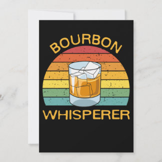 Bourbon Whisperer Whiskey Bourbon Drink Geschenk Dankeskarte