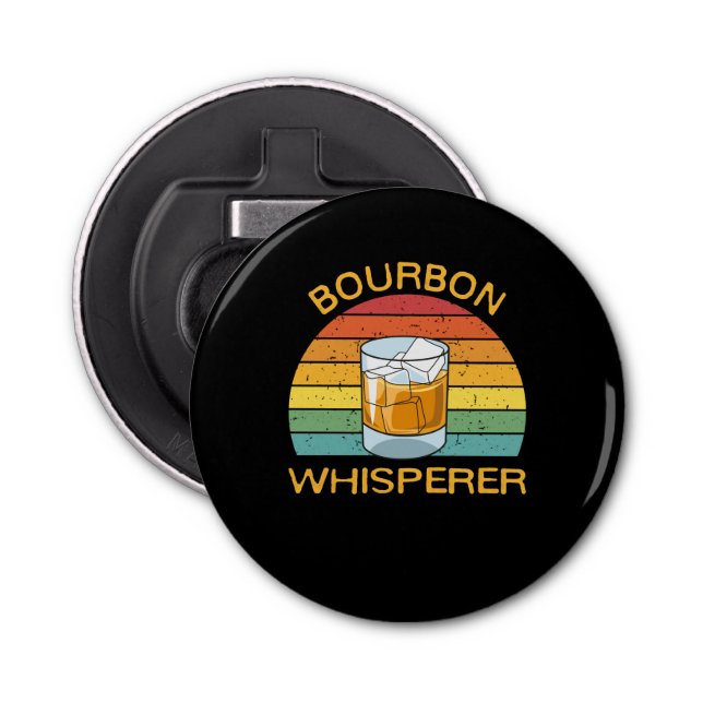Bourbon Whisperer Whiskey Bourbon Drink Geschenk Flaschenöffner (Vorderseite)