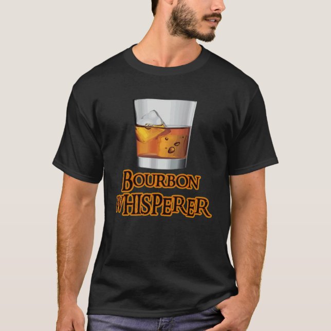 Bourbon Whisperer   Whiskey Themed  Drinking T-Shirt (Vorderseite)