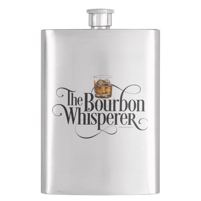 Bourbon Whisperflasche Flachmann (Vorderseite)