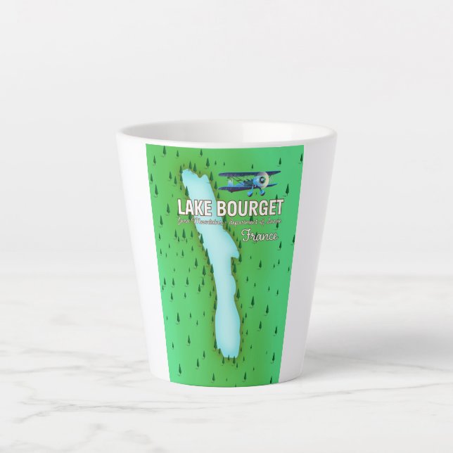 Bourget-Frankreich schönes Reiseplakat Milchtasse (Vorderseite)