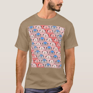 Bourke Parakeet pattern many birbs T-Shirt