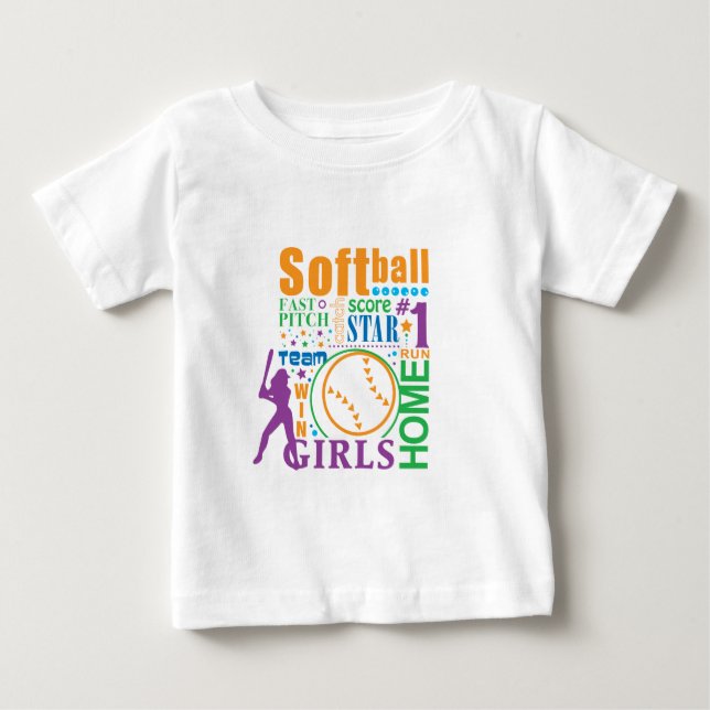 Bourne Softball Baby T-shirt (Vorderseite)
