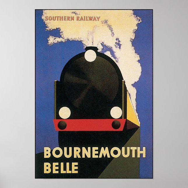Bournemouth Belle Vintage Travel Poster (Vorne)