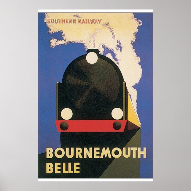 Bournemouth Belle Vintage Travel Poster (Vorne)