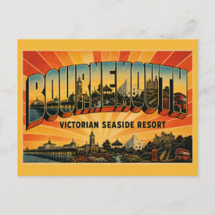 Bournemouth England viktorianisches Seebad Postkarte